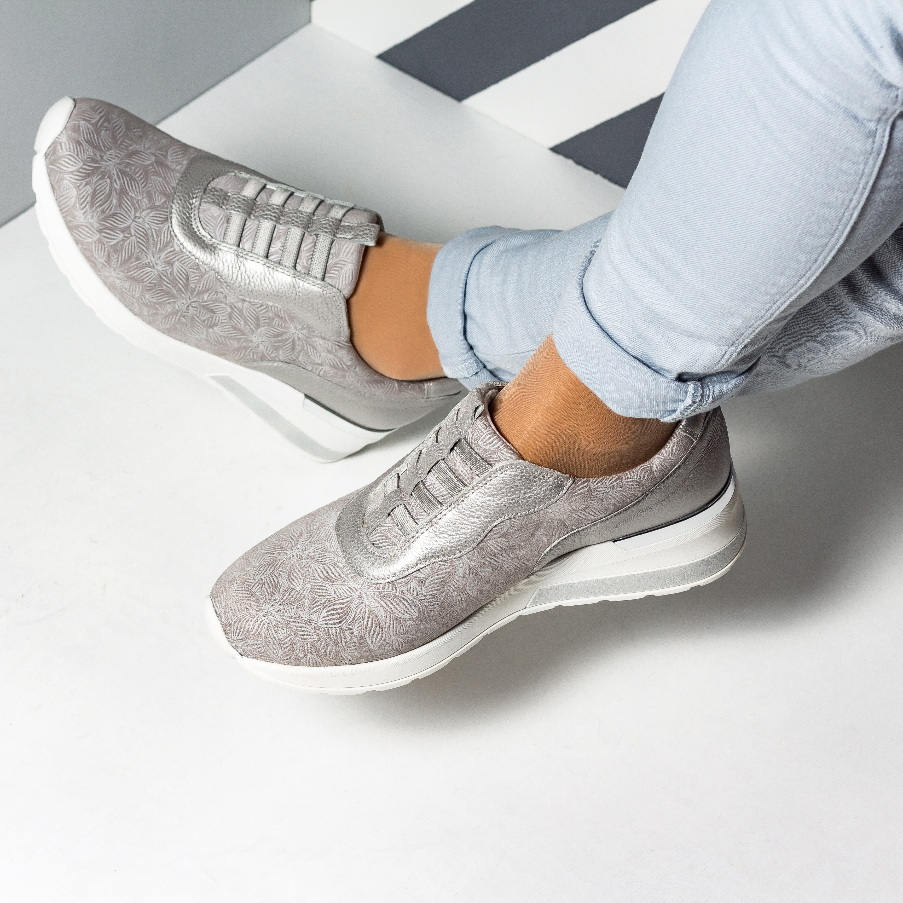 Lugina Schuhfabrik H Nicky Taglia 39.5 EU - Sneakers In Pelle Bianca Donna | Comode E Alla Moda